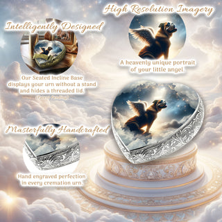 Bulldog - Celestial Cloud Dog Urn