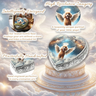 Apricot Mini Poodle - Astral Awe Dog Urn